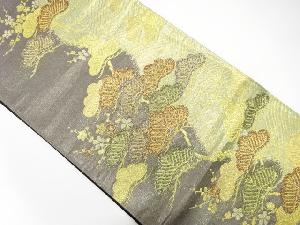 引き箔松に梅模様織り出し袋帯